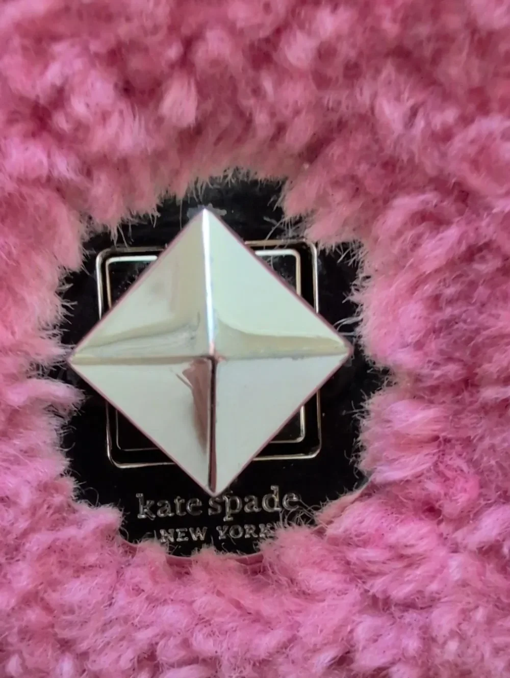 Kate Spade Natalia Faux Fur Small Flap Crossbody Shoulder Bag Pink Purse